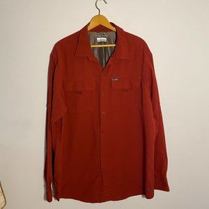 Columbia Omni-Shade Men’s Button-Up Hiking Long Sleeve Shirt Size 1X/1TF